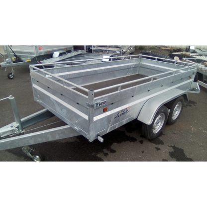 Robuster Metallanhänger, 2 Achsen, 253 x 134 x 50 cm, 750 kg, Lider 39394